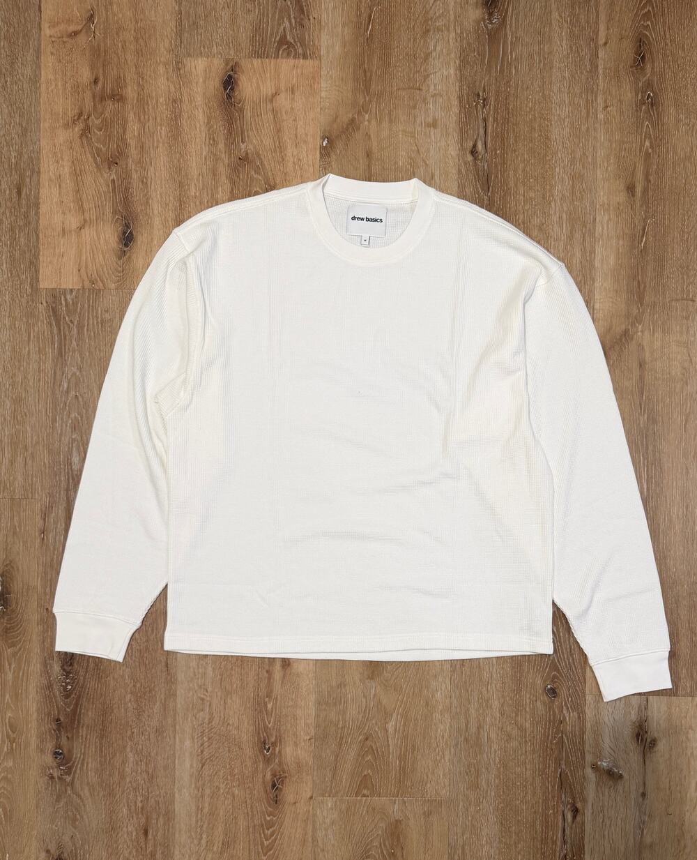 Drew House Basics Thermal Long Sleeve White XL